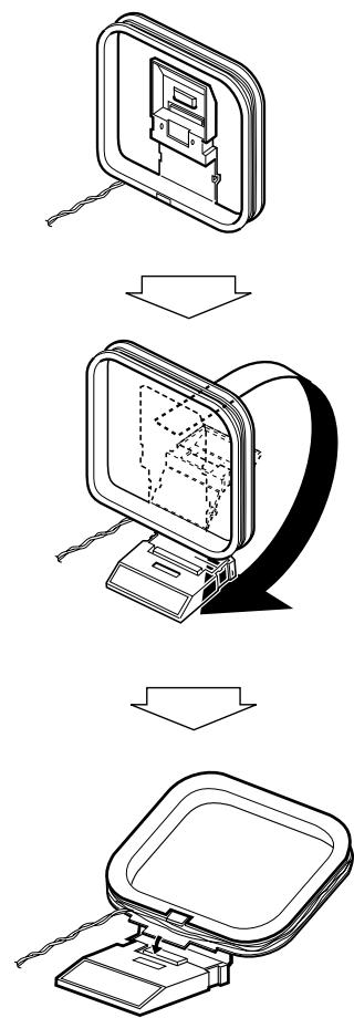JVC CA-HXGD8 - Zum Montieren und Anschließen der AM-Rahmenantenne - 1