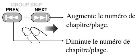 JVC CA-HXGD8 - Pour choisir un chapitre ou une plage - 1