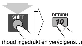 SHIFT RETURN 10 (houd ingedrukt en vervolgens...)