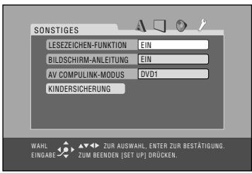 JVC CA-HXGD8 - ■ SONSTIGES-Setup-Menü - 1