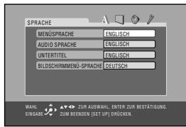 JVC CA-HXGD8 - Rufen Sie das Setup-Menü ab. - 2