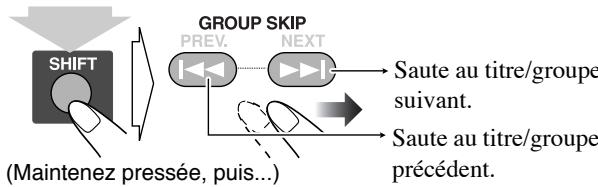 JVC CA-HXGD8 - Pour choisir un titre/groupe - 2
