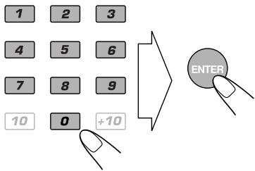 1 2 3 4 5 6 7 8 9 10 0 +10 ENTER
