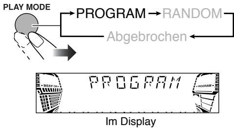 JVC CA-HXGD8 - Vor dem Wiedergabebeginn aktivieren Sie Programmwiedergabe. - 1