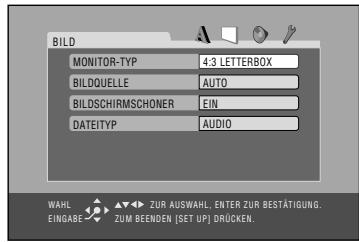 JVC CA-HXGD8 - ■ BILD-Setup-Menü - 1