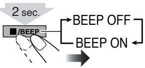 JVC CA-HXGD8 - Activeren of uitschakelen van de pieptoon bij een toetsdruk - 2