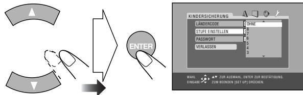 JVC CA-HXGD8 - Wählen Sie "STUFE EINSTELLEN", und rufen Sie das Pop-up-Fenster ab. - 1
