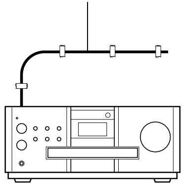 JVC EX-A1 - De FM-antenne aansluiten (meegeleverd) - 2