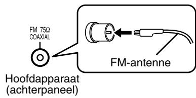 JVC EX-A1 - De FM-antenne aansluiten (meegeleverd) - 1