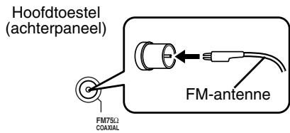 JVC EX-D1 - Aansluiten van de FM-antenne (bijgeleverd) - 1