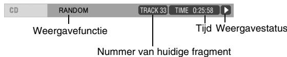 JVC EX-D1 - Informatie die op de statusbalk worden getoond - 2