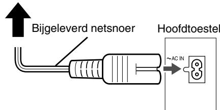 JVC EX-D1 - Aansluiten van het netsnoer - 1