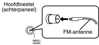 JVC EX-D5 - Aansluiten van de FM-antenna (bijgeleverd) - 1