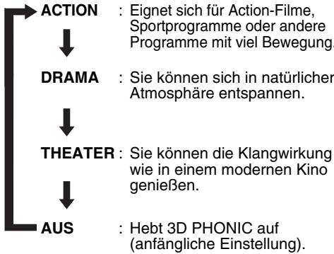 JVC EX-D5 - Betätigen Sie 3D PHONIC während der Wiedergabe. - 1