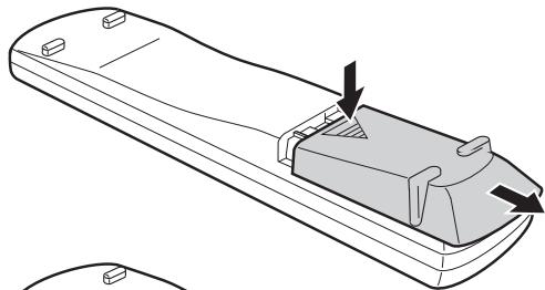 JVC EX-P1 - De batterijen in de afstandsbedieningplaatsen - 1