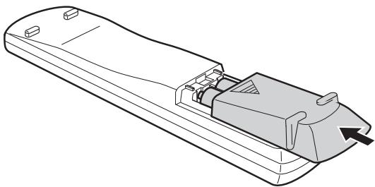 JVC EX-P1 - Einlagen der Batterien in die Fernbedienung - 3