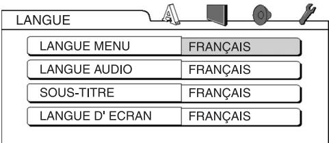 JVC EX-P1 - Appuyez sur la touche CHOICE lorsque le disque est arrêté ou lorsqu'il n'y a pas de disque charge ("PAS DE DISQUE" est affché). - 1