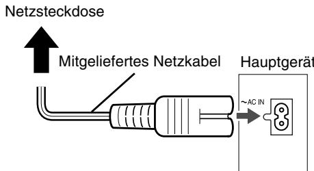 JVC FS-Y1 - AnschlieBen des Netzkabels - 1
