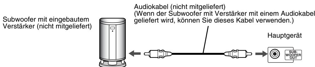 JVC FS-Y1 - Anschluss eines Subwoofer - 1