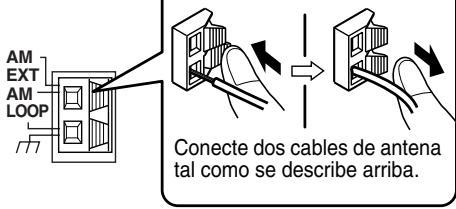 JVC FS-Y1 - Conexión de la antenna de cuadro AM (suministrada) - 2