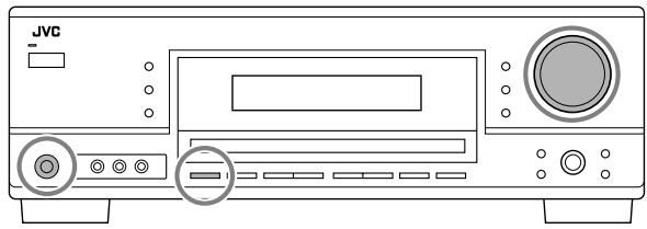 JVC RX-5060B - Ajustement du volume - 1