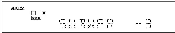 ANALOG L R S.WFR SUINFR -3