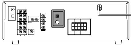 AM EXT AM LOOP FM 75 Ω COAXIAL ANTENNA UKW-Antenne (gehört zum Lieferumfang) UKW-Außenantennenkabel (gehört nicht zum Lieferumfang)