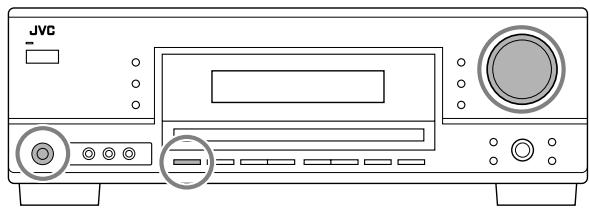 JVC RX-5060B - Einstellen der Lautstärke - 1