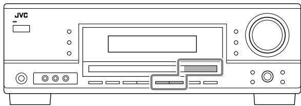JVC RX-5060B - So rufen Sie einen gespeicherten Sender ab Auf der Frontplatte: - 1