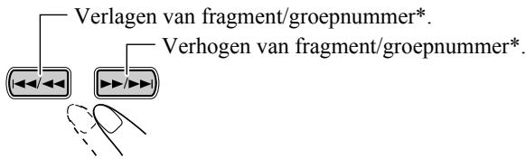 JVC UX-G46 - Kiezen van een fragment/groep* - 1