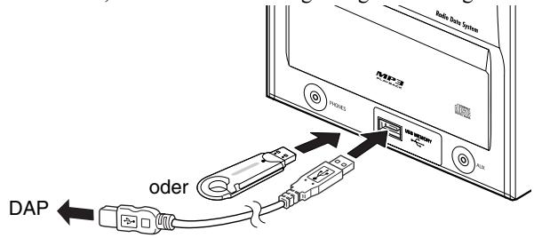 JVC UX-G46 - Anschließlich eines USB-Gerätes für die Massenspeicherung - 1