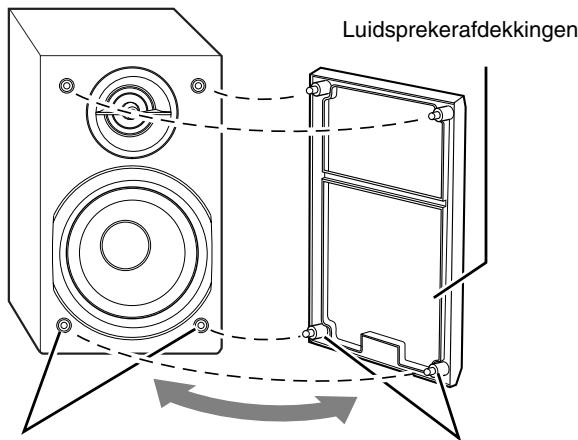 JVC UX-G46 - Verwijden van de luidsprekerafdekkingen - 1