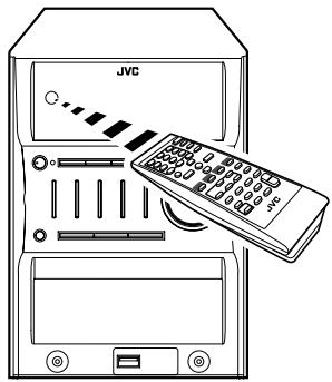 JVC UX-G46 - La chaîne ne peut pas être commandée avec la télécommande. - 1