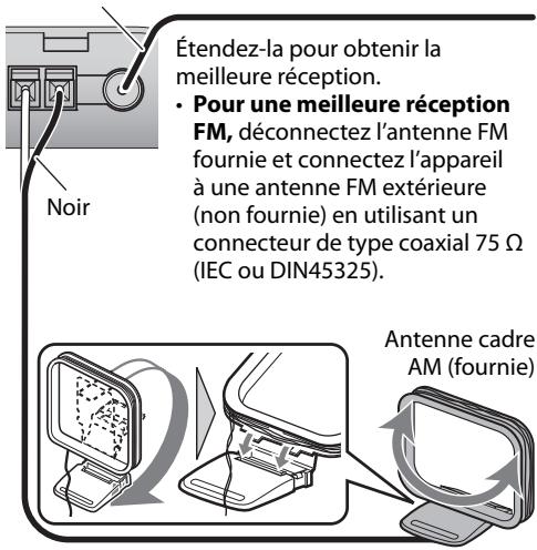 JVC UX-VJ5V - Pour connecter l'antenne fm/am - 1