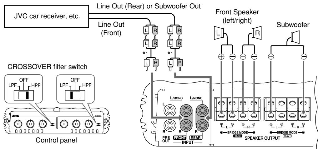 JVC KS-AR8002D - SPEAKER CONNECTIONS - 2