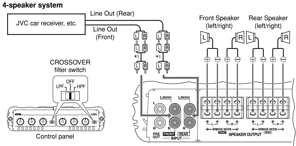 JVC KS-AR8004D - SPEAKER CONNECTIONS - 1