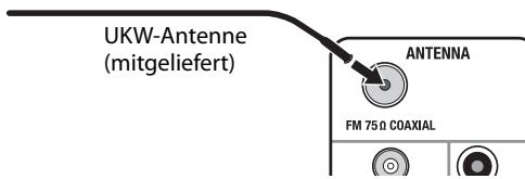 JVC NX-SA1B - Anschlieben der UKW-Antenne - 1