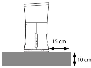 JVC NX-SA1W - Achtung: Angemessene Ventilation - 2