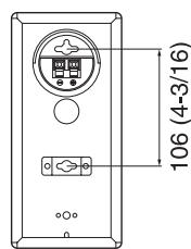 JVC TH-D60 - Dimensions of the wall-mount attachment on the center and surround speakers: - 3