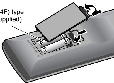 JVC TH-D60 - Putting batteries into the remote control - 1