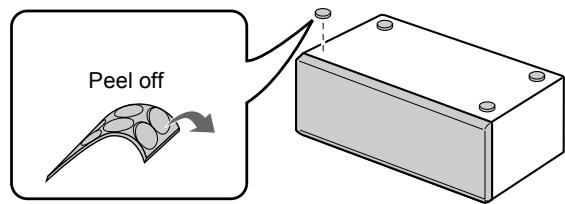 JVC TH-D60 - Attaching the feet - 1