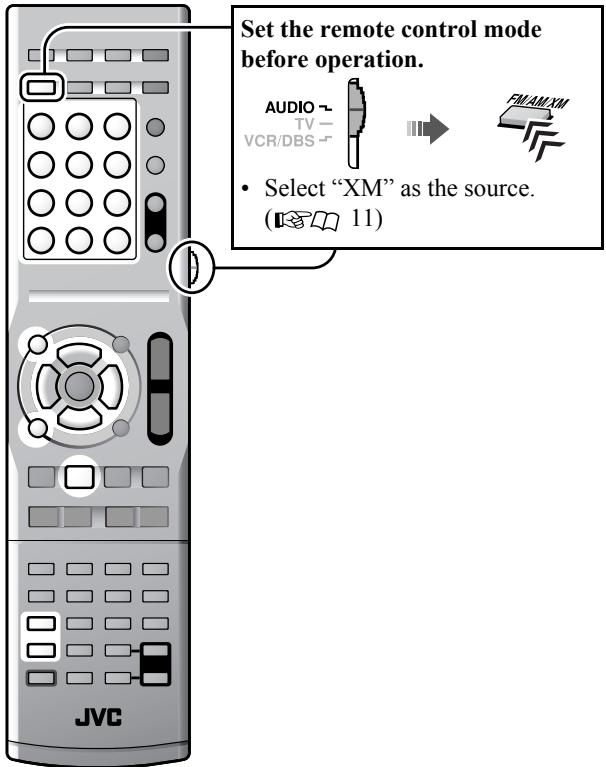JVC TH-D60 - XM Satellite Radio operations are available on TH-D60 only. - 1