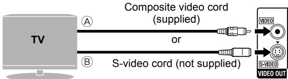 JVC TH-D60 - Connection using the S-video or composite video jack - 1