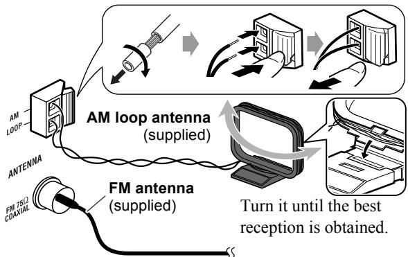 JVC TH-D60 - AM and FM antennas - 1