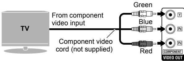 JVC TH-D60 - Connection using the component video jacks - 1