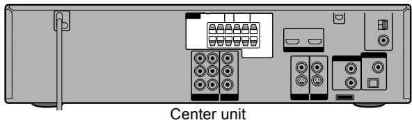 JVC TH-D60 - Connecting the speakers and subwoofer - 1