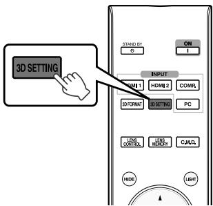JVC DLA-X55R - Press the [3D SETTING] button to display "3D Setting" - 1