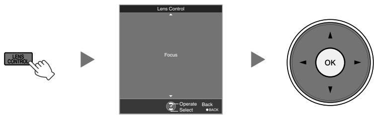 JVC DLA-X55R - Adjusting the Lens According to the Projection Position - 2