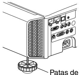 JVC DLA-X55R - Ajuste del ángulo de elevación del projector - 1