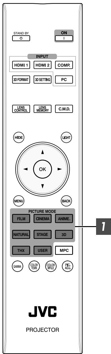 JVC DLA-X55R - Ajuste del modo deImagen - 1